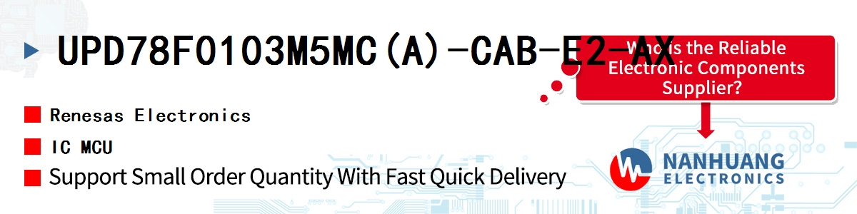 UPD78F0103M5MC(A)-CAB-E2-AX Renesas IC MCU