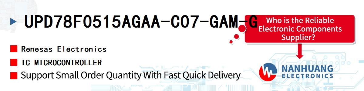 UPD78F0515AGAA-C07-GAM-G Renesas IC MICROCONTROLLER