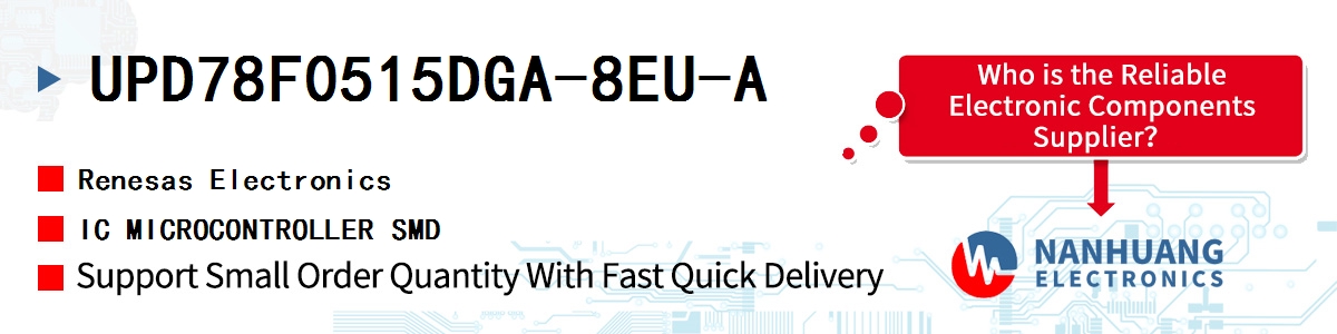 UPD78F0515DGA-8EU-A Renesas IC MICROCONTROLLER SMD