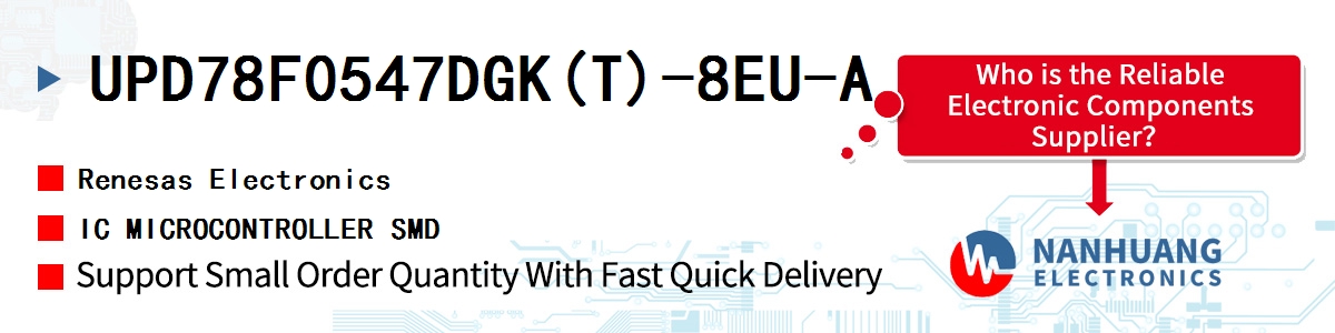 UPD78F0547DGK(T)-8EU-A Renesas IC MICROCONTROLLER SMD