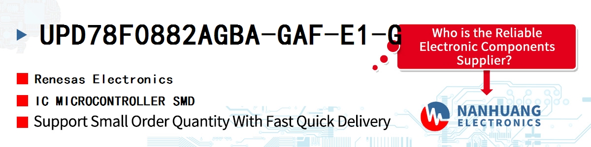 UPD78F0882AGBA-GAF-E1-G Renesas IC MICROCONTROLLER SMD