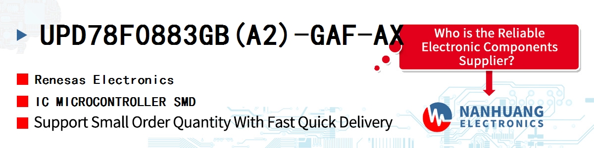 UPD78F0883GB(A2)-GAF-AX Renesas IC MICROCONTROLLER SMD