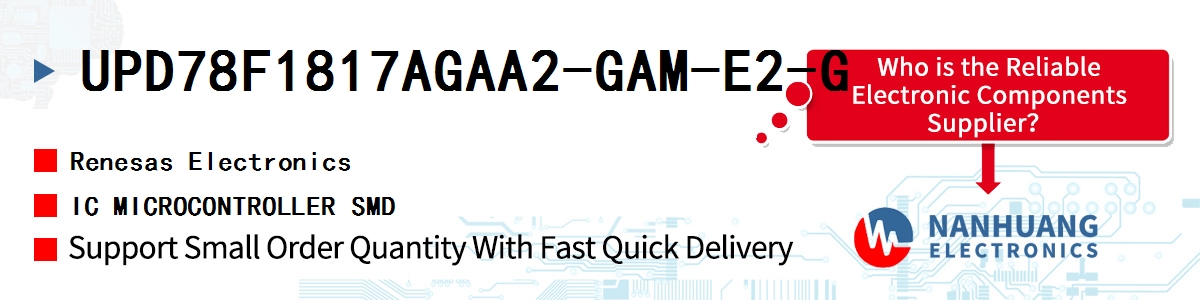 UPD78F1817AGAA2-GAM-E2-G Renesas IC MICROCONTROLLER SMD