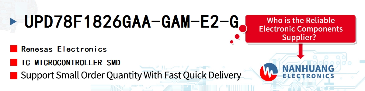 UPD78F1826GAA-GAM-E2-G Renesas IC MICROCONTROLLER SMD