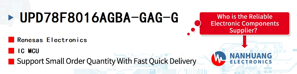 UPD78F8016AGBA-GAG-G Renesas IC MCU