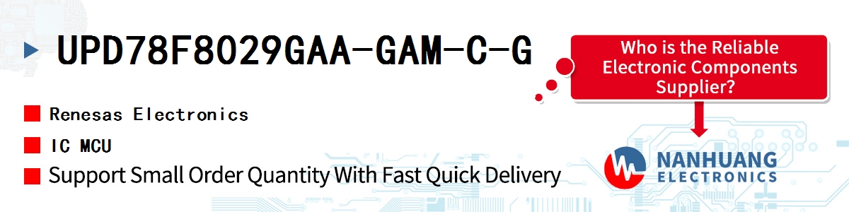 UPD78F8029GAA-GAM-C-G Renesas IC MCU