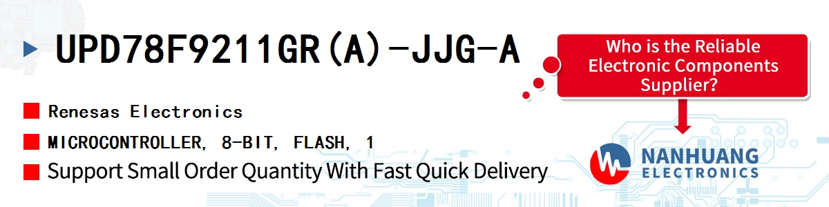 UPD78F9211GR(A)-JJG-A Renesas MICROCONTROLLER, 8-BIT, FLASH, 1