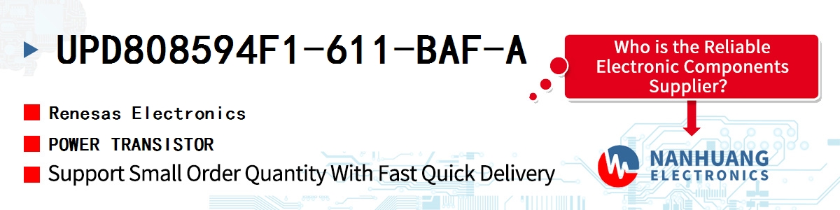 UPD808594F1-611-BAF-A Renesas POWER TRANSISTOR