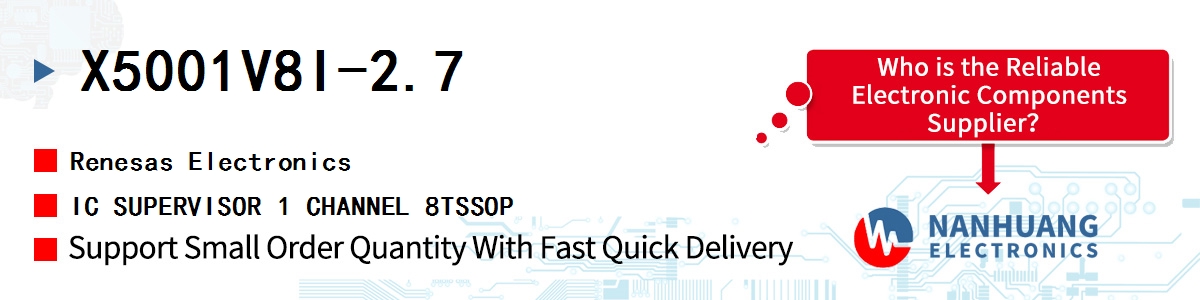 X5001V8I-2.7 Renesas IC SUPERVISOR 1 CHANNEL 8TSSOP