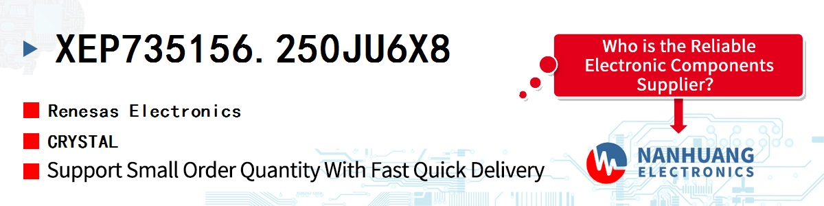 XEP735156.250JU6X8 Renesas CRYSTAL