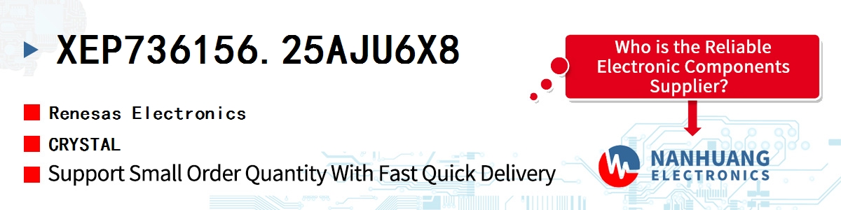 XEP736156.25AJU6X8 Renesas CRYSTAL