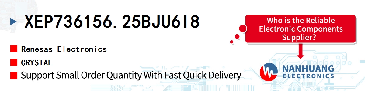 XEP736156.25BJU6I8 Renesas CRYSTAL