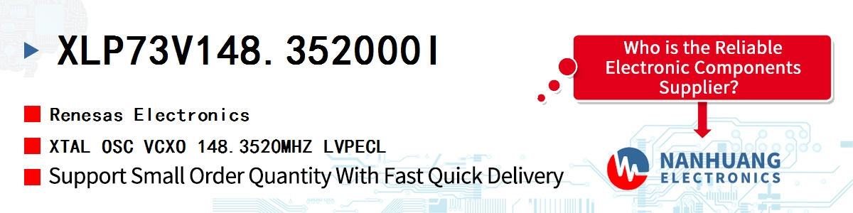 XLP73V148.352000I Renesas XTAL OSC VCXO 148.3520MHZ LVPECL