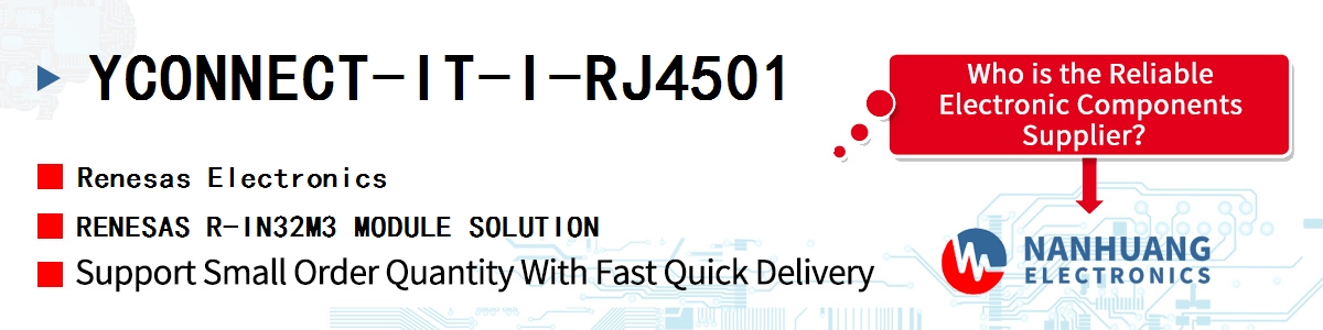 YCONNECT-IT-I-RJ4501 Renesas RENESAS R-IN32M3 MODULE SOLUTION