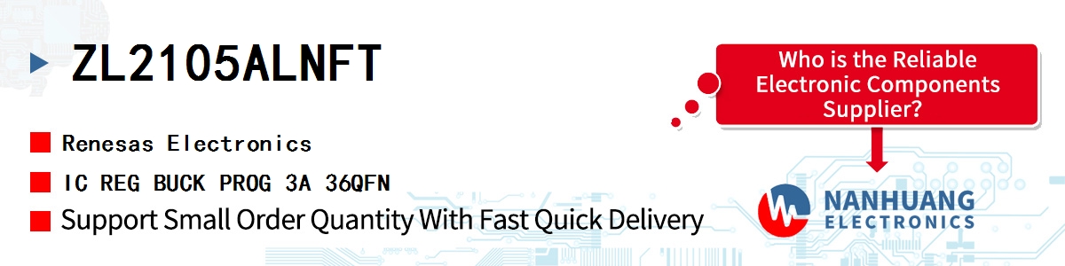 ZL2105ALNFT Renesas IC REG BUCK PROG 3A 36QFN